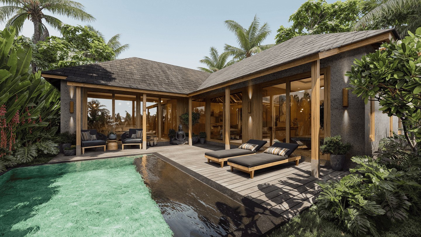 OFFPLAN 2 BEDROOM VILLA FOR SALE LEASEHOLD IN GIANYAR BE-2323 